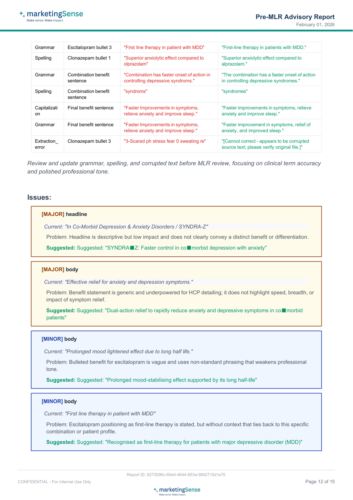 Sample Report — Page 12
