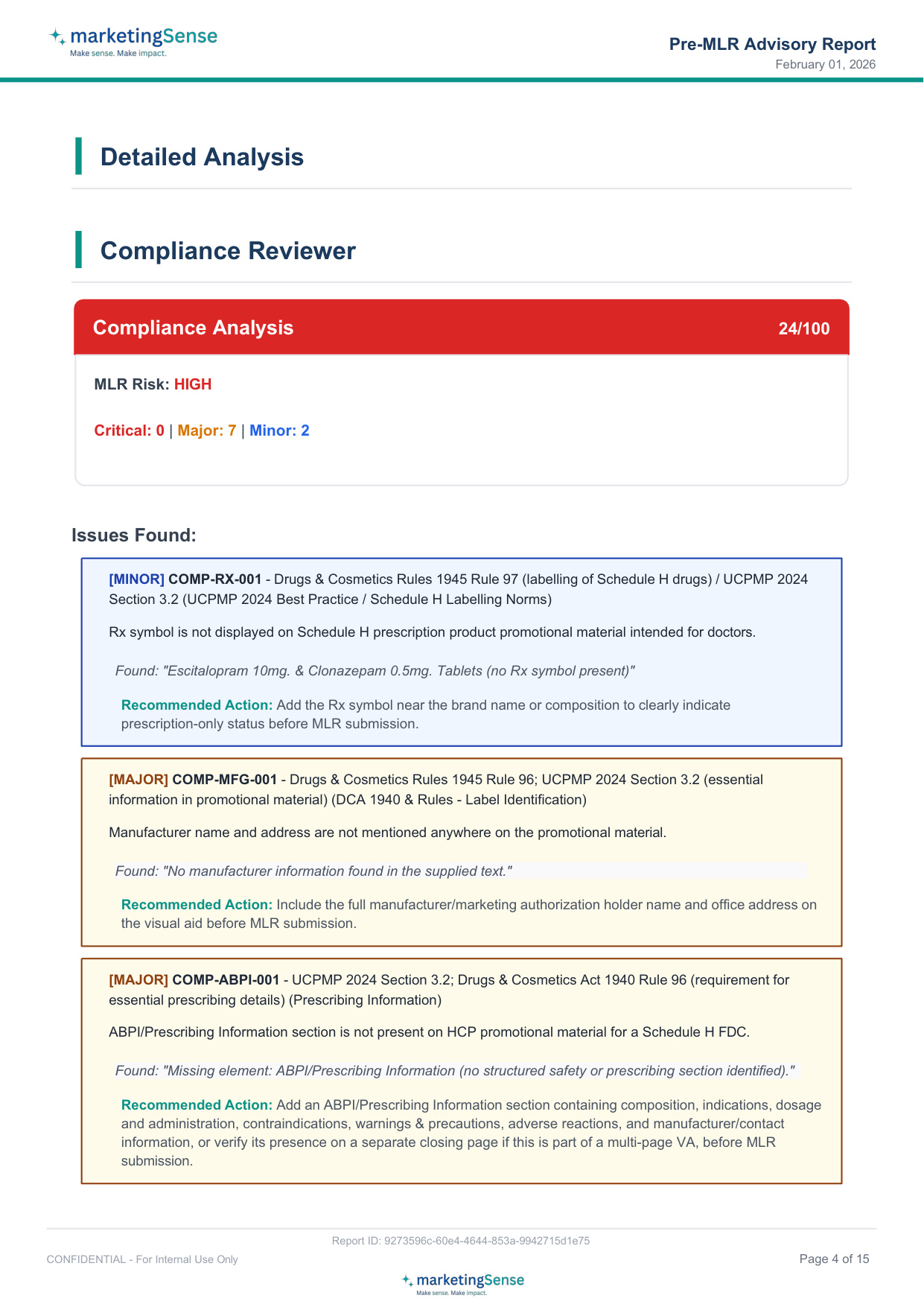 Sample Report — Page 4