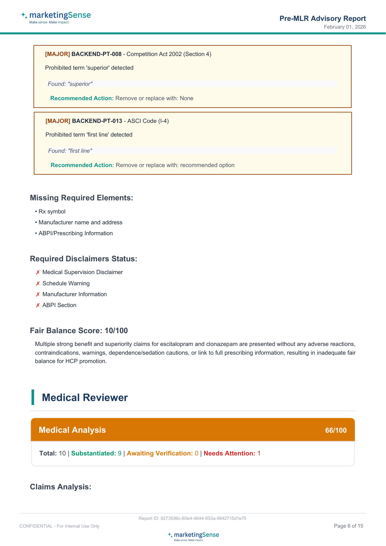 Sample Report — Page 6